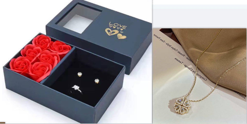 Silver and Gold Magnetic Pendants Set