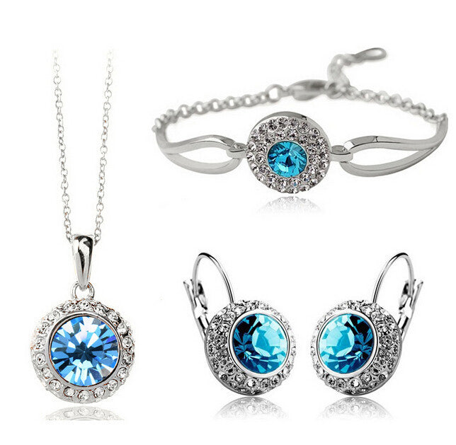 Colorful Zirconia Jewelry Set