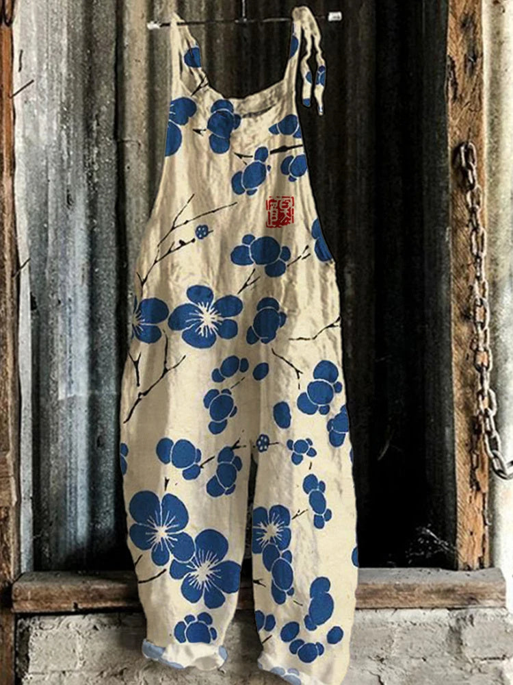 Salopette Vintage Printed Jumpsuit by auricci