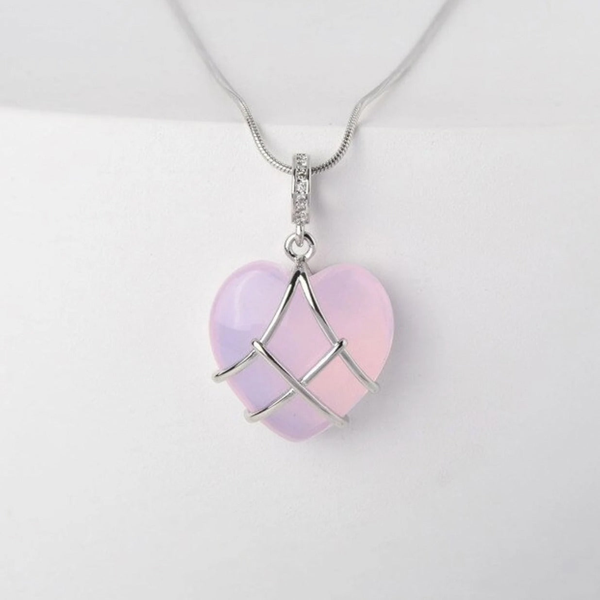Moonstone Heart Pendant