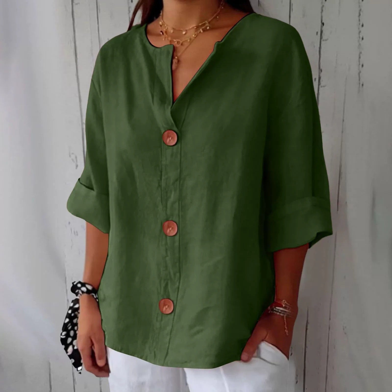 Catarina | Blusa de Linho Casual
