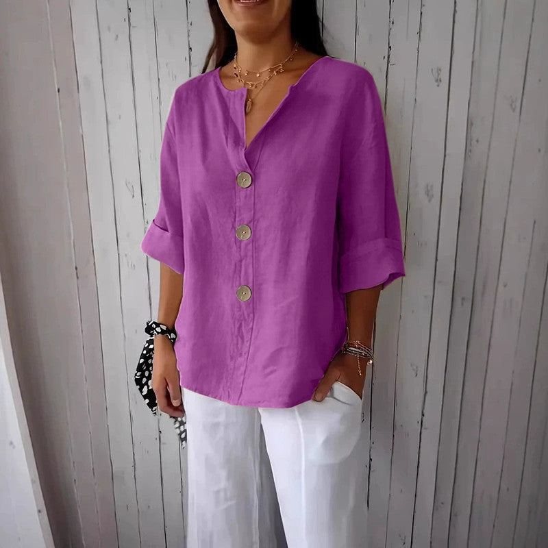 Catarina | Blusa de Linho Casual
