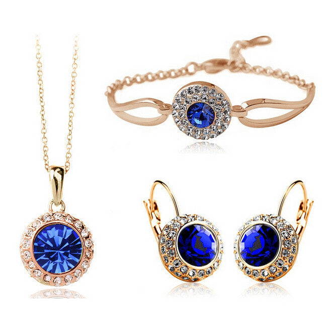 Colorful Zirconia Jewelry Set