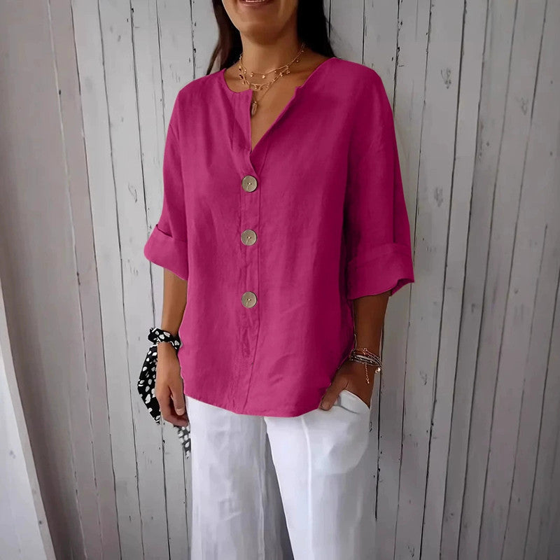 Catarina | Blusa de Linho Casual