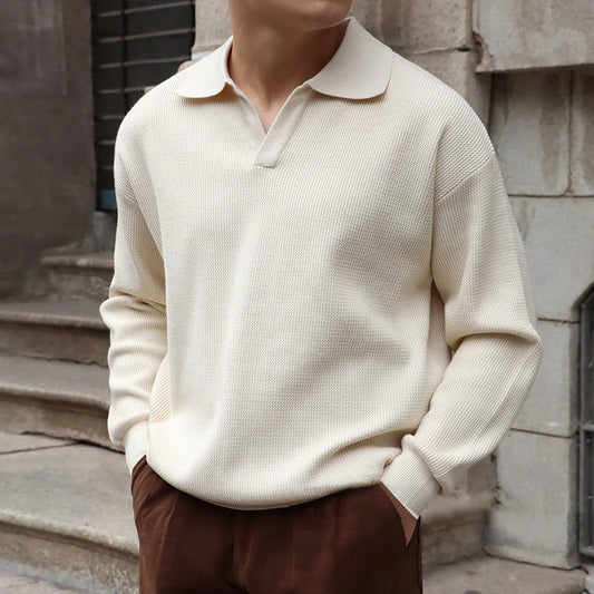 Auricci V-Neck Polo Sweater