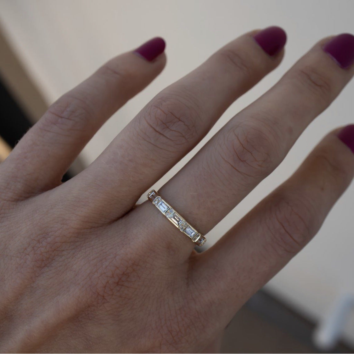 Three Piece Crystal Ring
